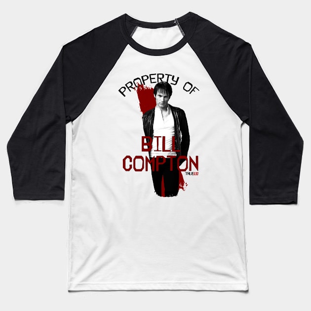 Property of Bill Compton Baseball T-Shirt by AllieConfyArt